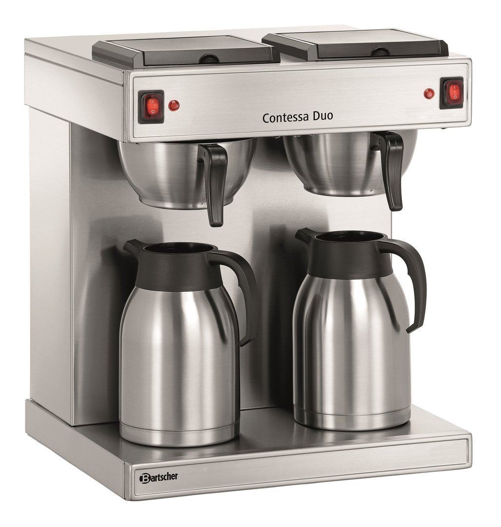 Bartscher cesta-filtro-cafetera máquina de café de acero inoxidable 2 litros de nuevo 