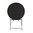Mesa redonda de acero plegable Bolero negra